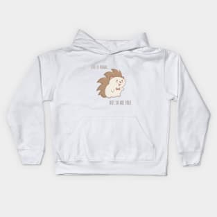 Motivational Hedgehog Kids Hoodie